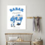 Babar The Elephant Football Art Print, thumbnail 4 of 4