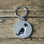 Black And White Springer Spaniel Dog ID Tag | Personalised Dog Name Tag, thumbnail 1 of 12
