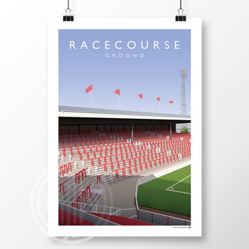Wrexham Racecourse Ground The Old Kop Poster, 2 of 6