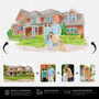 Personalised Housewarming Gift – New Home, Family House Illustration, thumbnail 7 of 9