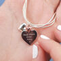Personalised Love You Mum Heart Bracelet, thumbnail 2 of 7