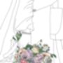 Personalised Wedding Bouquet Print, thumbnail 5 of 5