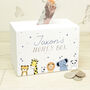 Personalised Cute Animals Wooden Money Box, thumbnail 1 of 4