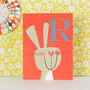 Mini R For Rabbit Card, thumbnail 3 of 5