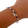 Rangers Football Club Fan Bead Bracelet With Charms, thumbnail 1 of 5