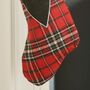 Personalised Highland Tartan Christmas Stocking, thumbnail 5 of 5