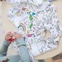 Colour Me In Unicorn Pyjamas With Pens, thumbnail 8 of 9