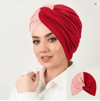 Chemo Headwear Pre Tied Headscarves Cancer Turban Headwrap Duo Colours, 8 of 10