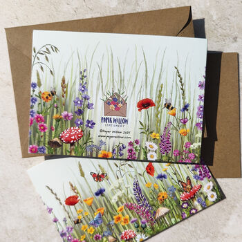 Wildflower Meadow Landscape Garden Notecards, 7 of 9