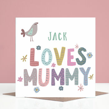 Personalised Mummy Mother's Day Card From Girls Or Boys, 3 of 3