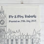 Personalised London Linen Napkin Sets, thumbnail 4 of 12
