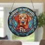 Labrador Fox Red Memorial Suncatcher, thumbnail 5 of 6