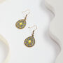 Rainbow Multicolour Teardrop Earrings, thumbnail 2 of 3