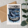 Whale Stack, Greeting Card, thumbnail 2 of 3