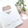 Plantable Seed Paper Heart Wedding Anniversary Card, thumbnail 7 of 10