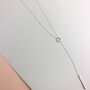 Sterling Silver Long Chain Threader Necklace, thumbnail 3 of 4