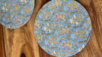 Floral Print Heat Resistant Trivet: Indian Inspired Kitchen Decor, 11 of 12