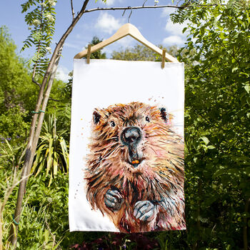 Inky Beaver Tea Towel, 6 of 11