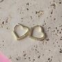 Classic Heart Huggie Hoop Earrings, thumbnail 2 of 2