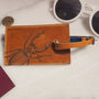 Personalised Leather Luggage Tag With A Stag Beetle, thumbnail 3 of 8