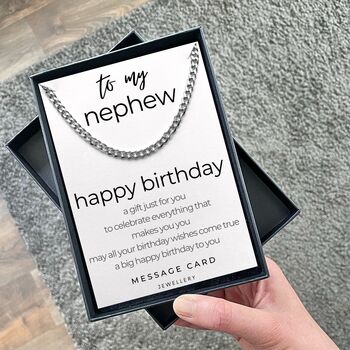 Necklace Gift Send Nephew Birthday Wishes, 5 of 6