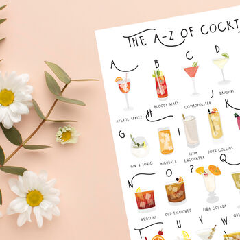 The A To Z Of Cocktails Print, 5 of 6