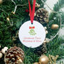 Mistletoe And Wine Christmas Tree Decoration, thumbnail 3 of 8