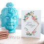 Spring Geometric Floral Mothers Day Card, thumbnail 1 of 4