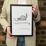 Saltaire Hand Illustrated Yorkshire Print, thumbnail 6 of 9