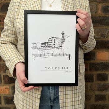 Saltaire Hand Illustrated Yorkshire Print, 6 of 9