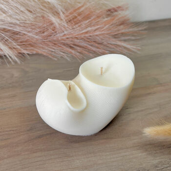 Conch Shell Natural Soy Wax Candle Sculpture Candles, 4 of 8