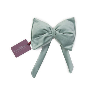 Luxury Christmas Green Small Velvet Bow Decoration, 2 of 4