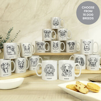 Dog Owner Gift Dog Breed Coffee Mug, 3 of 12