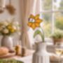 Spring Blooms Daffodil Everlasting Faux Glass Flower, thumbnail 2 of 4