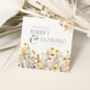 Personalised Yellow Wildflowers Wedding Card, thumbnail 3 of 3