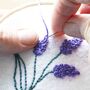 Embroider A Lavender Bag Stitch Craft Kit Gift, thumbnail 3 of 7