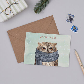 'Woolly Wishes' Christmas Card Pack, 4 of 5