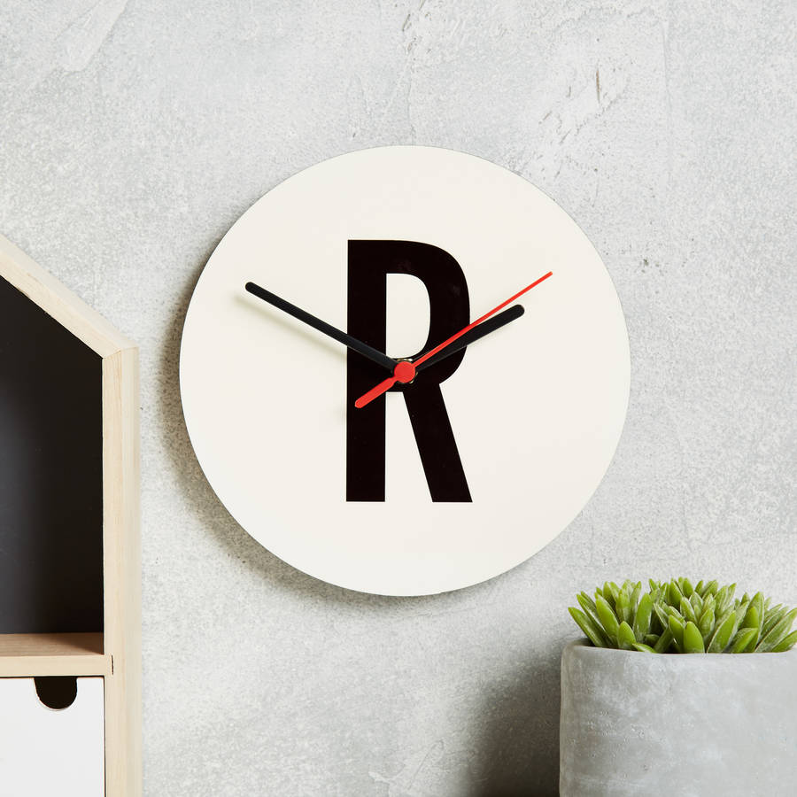 alphabet letter clock by coconutgrass