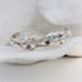 Silver Bangle With Blue Topaz, Iolite And Amethyst, thumbnail 3 of 9