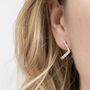 Sterling Silver Molten Studs, thumbnail 2 of 4