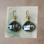 Art Deco Peacock Drop Earrings, thumbnail 8 of 9