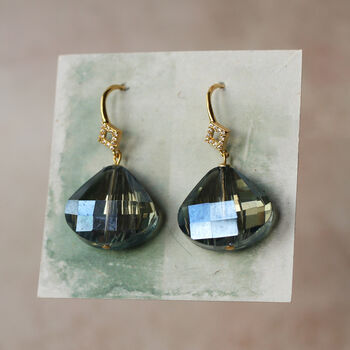 Art Deco Peacock Drop Earrings, 8 of 9