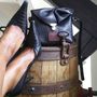 Italian Leather Rose Mini Crossbody Bag, thumbnail 1 of 10