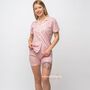 Pink Stripe Soft Cotton Night Suit Shorts Pyjama Set, thumbnail 2 of 7