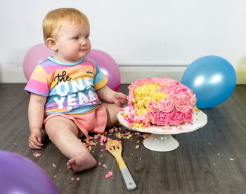 Birthday Club 1st Birthday Rainbow T Shirt, 6 of 6