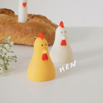 Chicken Rooster Hen Farm Candle, 2 of 4