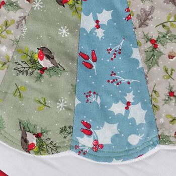 Table Runner, Robins, Reindeer, Holly Mistletoe, 2 of 8