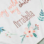 Personalised Stay Wild Floral Baby Blanket, thumbnail 3 of 4