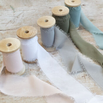 Periwinkle Wedding Menu Cards With Guest Name Tags And Ribbon, 3 of 7