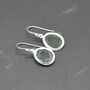Moss Agate Sterling Silver Earrings, thumbnail 2 of 8